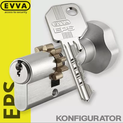 EVVA EPS BLOK - wkładka patentowa z zębatką i pokrętłem (konfigurator)