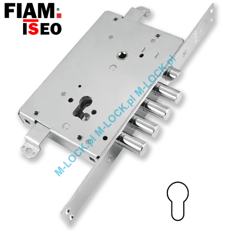 ISEO - FIAM 678.28N, zamek centralny-rozporowy na wkładkę