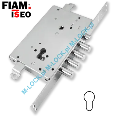 ISEO - FIAM 678.28N, zamek centralny-rozporowy na wkładkę