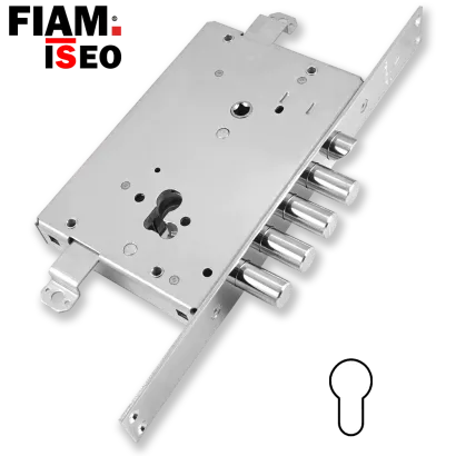 ISEO - FIAM 678.28N, zamek centralny-rozporowy na wkładkę