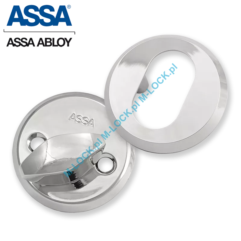 ASSA 256-6CR, komplet szyldów 6 mm (chrom błyszczący)