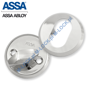 ASSA 256-6CR, komplet szyldów 6 mm (chrom błyszczący)