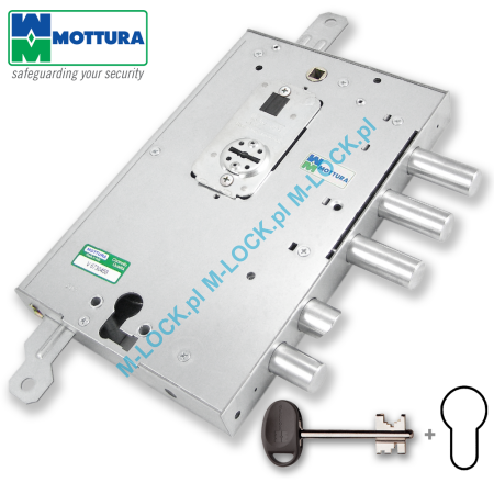 MOTTURA 89.NR487GRD/S zamek centralny-rozporowy do drzwi GARDESA