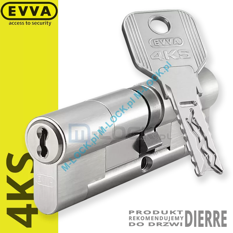 EVVA 4KS 41/51NN (92 mm), wkładka patentowa do drzwi Dierre