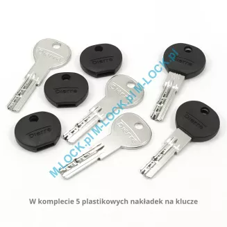 Dierre NEOS 30/30GUNN (60 mm), wkładka bębenkowa z uniwersalną sztycą pokrętła - 5