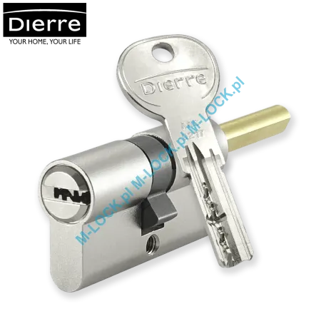 Dierre NEOS 30/30GUNN (60 mm), wkładka bębenkowa z uniwersalną sztycą pokrętła