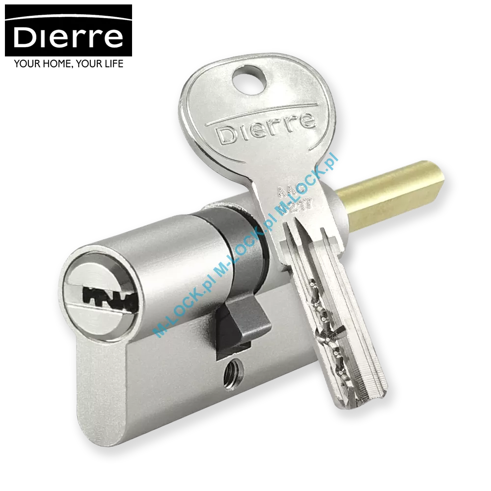 Dierre NEOS 30/30GUNN (60 mm), wkładka bębenkowa z uniwersalną sztycą pokrętła