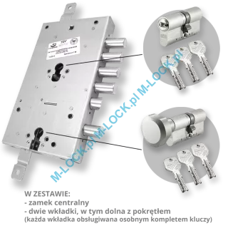 ZESTAW Nr 230A do drzwi Dierre - EVVA AKURA 44 (montaż Warszawa) - 2