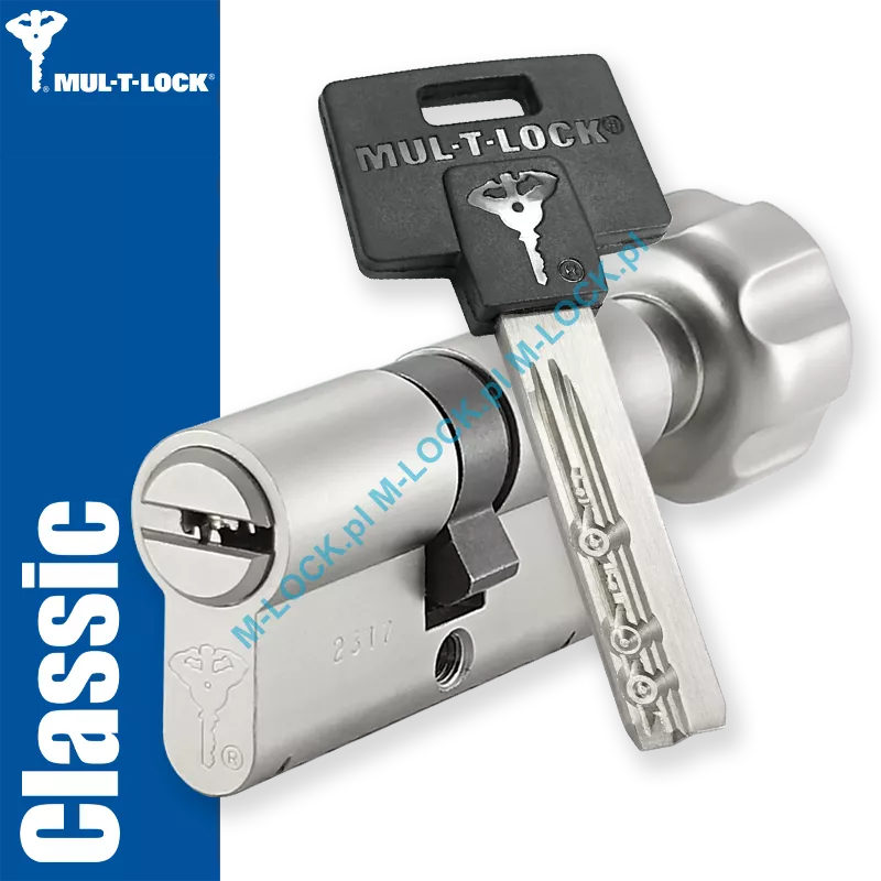 MUL-T-LOCK Classic 31/31G3NN (62 mm), wkładka patentowa z pokrętłem
