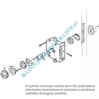 MOTTURA 38.610 zamek na wkładkę patentową z zatrzaskiem - 7