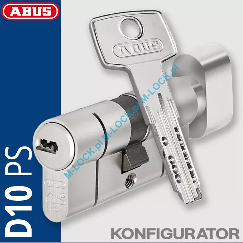 ABUS D10 PS - wkładka patentowa z pokrętłem (konfigurator)
