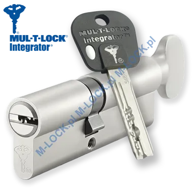 MUL-T-LOCK Integrator 40/50G1NN (90 mm), wkładka patentowa z pokrętłem