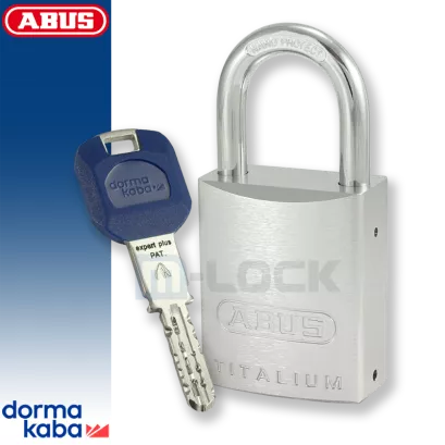 ABUS-86TI-45 TITALIUM / kłódka z wkładką DormaKaba EXPERT PLUS