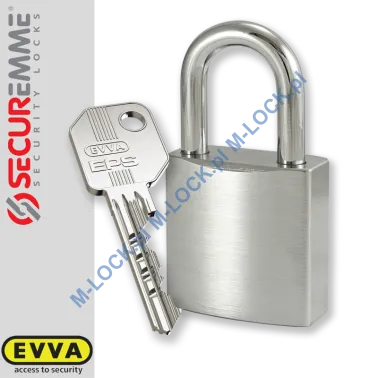SECUREMME 7550XCS / EVVA EPSsymo, kłódka hartowana