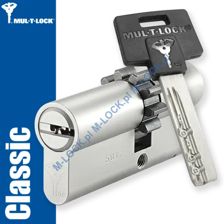 MUL-T-LOCK Classic 31/40ZN (71 mm), wkładka patentowa do drzwi WITEX Super-Lock