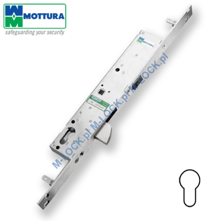 MOTTURA 47.115 zamek profilowy, rozporowy - klamkowy z ryglem semaforowym