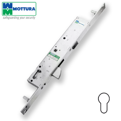 MOTTURA 47.115 zamek profilowy, rozporowy - klamkowy z ryglem semaforowym