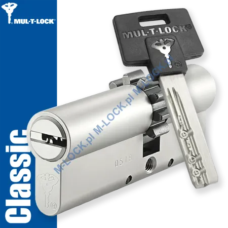 MUL-T-LOCK Classic 33/48ZN (81 mm), wkładka patentowa do drzwi WITEX Super-Lock (wzmocniona)