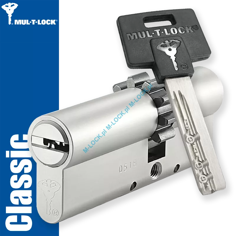 MUL-T-LOCK Classic 33/48ZN (81 mm), wkładka patentowa do drzwi WITEX Super-Lock (wzmocniona)