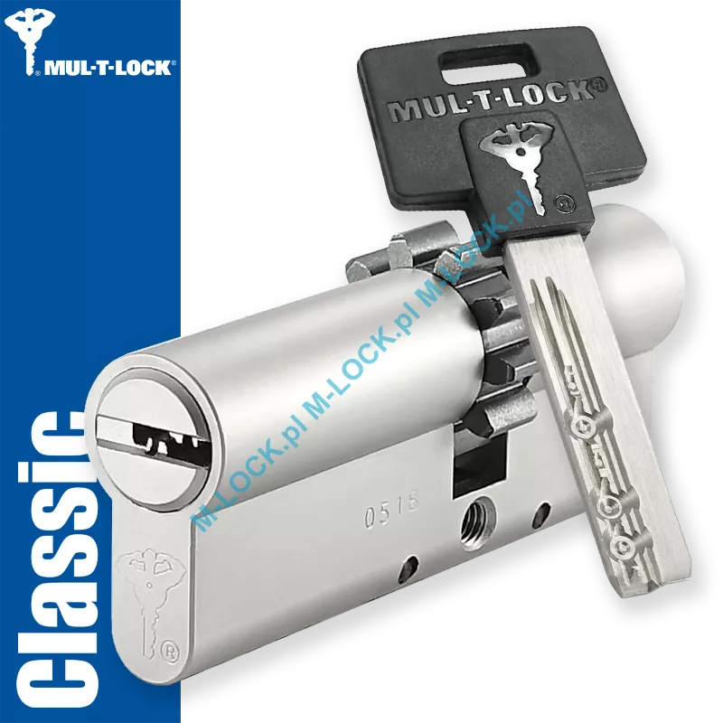 MUL-T-LOCK Classic 33/48ZN (81 mm), wkładka patentowa do drzwi WITEX Super-Lock (wzmocniona)