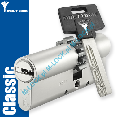 MUL-T-LOCK Classic 33/48ZN (81 mm), wkładka patentowa do drzwi WITEX Super-Lock (wzmocniona)