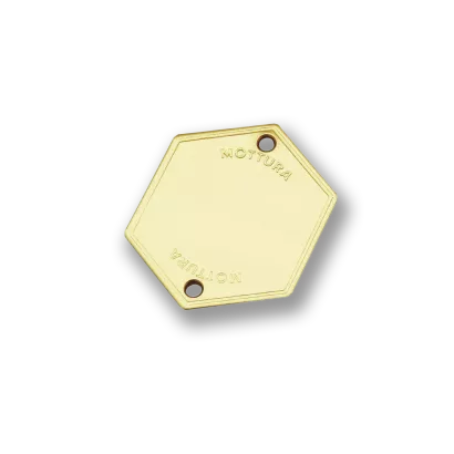 Szyld ślepy MOTTURA 95.146OLV, mosiądz błyszczący