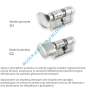 MUL-T-LOCK Classic CAM 40/55ZN (95 mm), wkładka patentowa do drzwi WITEX Super-Lock - 5