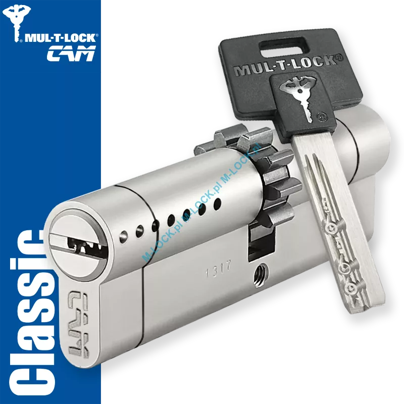 MUL-T-LOCK Classic CAM 40/55ZN (95 mm), wkładka patentowa do drzwi WITEX Super-Lock