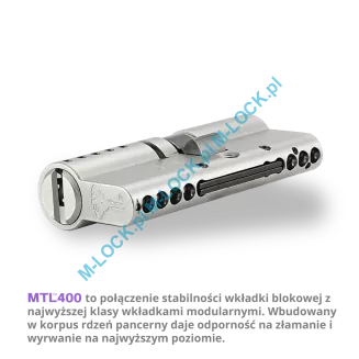 MUL-T-LOCK MTL 400 / Classic PRO 31/45NN (76 mm), wkładka patentowa - 4