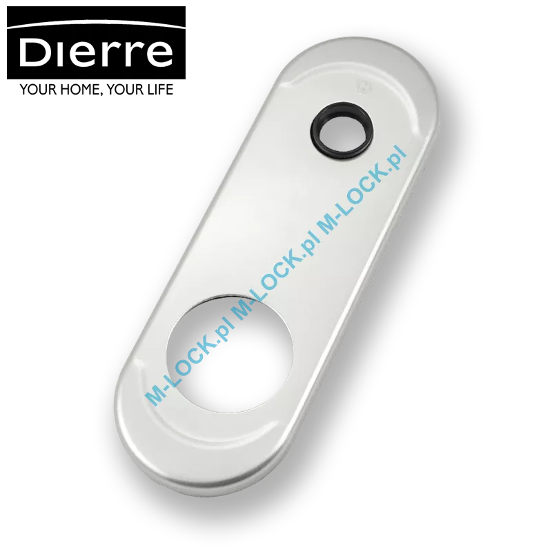 Dierre NEW CRETA, szyld zewnętrzny na defender (boccola 42 mm), chrom matowy