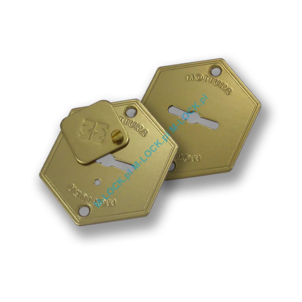 Szyldy kluczowe MOTTURA 95.299AB, stary mosiądz