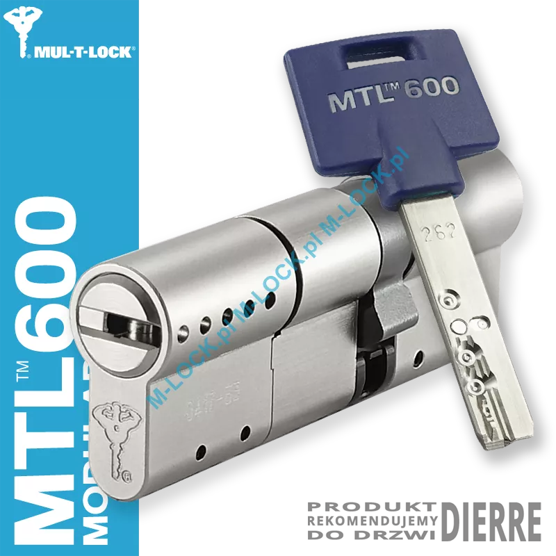 MUL-T-LOCK MTL 600 Modular / Interactive+ 31/50NN (81 mm), wkładka patentowa do drzwi Dierre