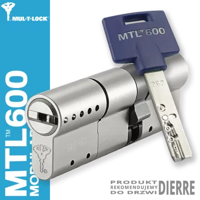 MUL-T-LOCK MTL 600 Modular / Interactive+ 31/50NN (81 mm), wkładka patentowa do drzwi Dierre