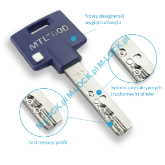 MUL-T-LOCK MTL 600 Modular / Interactive+ 35/55NN (90 mm), wkładka patentowa - 7
