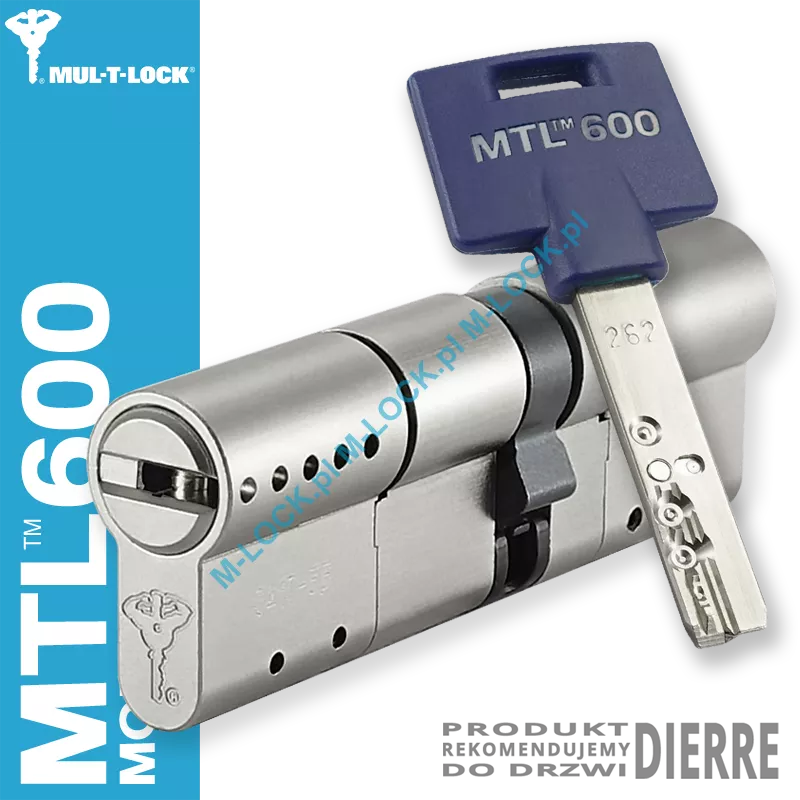 MUL-T-LOCK MTL 600 Modular / Interactive+ 40/50NN (90 mm), wkładka patentowa do drzwi Dierre
