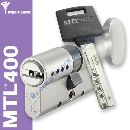 MUL-T-LOCK MTL 400 / Classic PRO 31/31G1NN (62 mm), wkładka patentowa z gałką