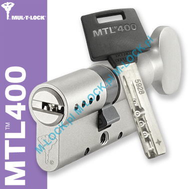 MUL-T-LOCK MTL 400 / Classic PRO 31/31G1NN (62 mm), wkładka patentowa z gałką