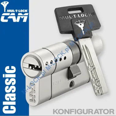 MUL-T-LOCK Classic CAM, wkładka patentowa (konfigurator)