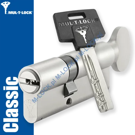 MUL-T-LOCK Classic 31/45G1NN (76 mm), wkładka patentowa z pokrętłem