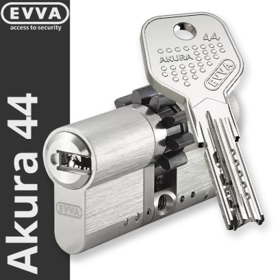 EVVA Akura 44 - wkładka do zamka z zębatką, KONFIGURATOR WSZYSTKIE WYMIARY