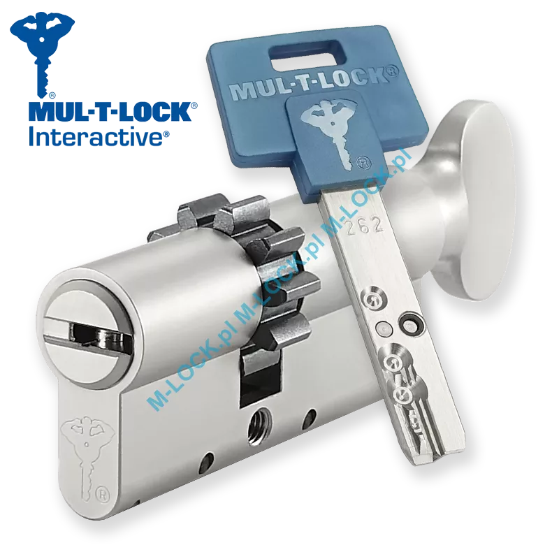 MUL-T-LOCK Interactive 31/40G1ZN (71 mm), wkładka patentowa z pokrętłem