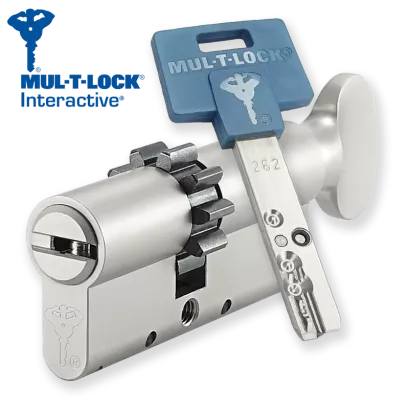 MUL-T-LOCK Interactive 31/40G1ZN (71 mm), wkładka patentowa z pokrętłem