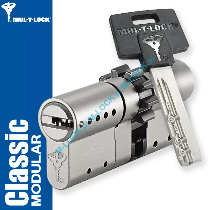 MUL-T-LOCK Classic Modular 33/43ZN (76 mm), wkładka patentowa do drzwi WITEX Super-Lock