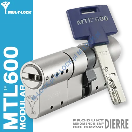 MUL-T-LOCK MTL 600 Modular / Interactive+ 31/45NN (76 mm), wkładka patentowa do drzwi Dierre