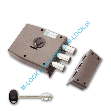 MOTTURA 20.501 zamek na klucz dwupiórowy
