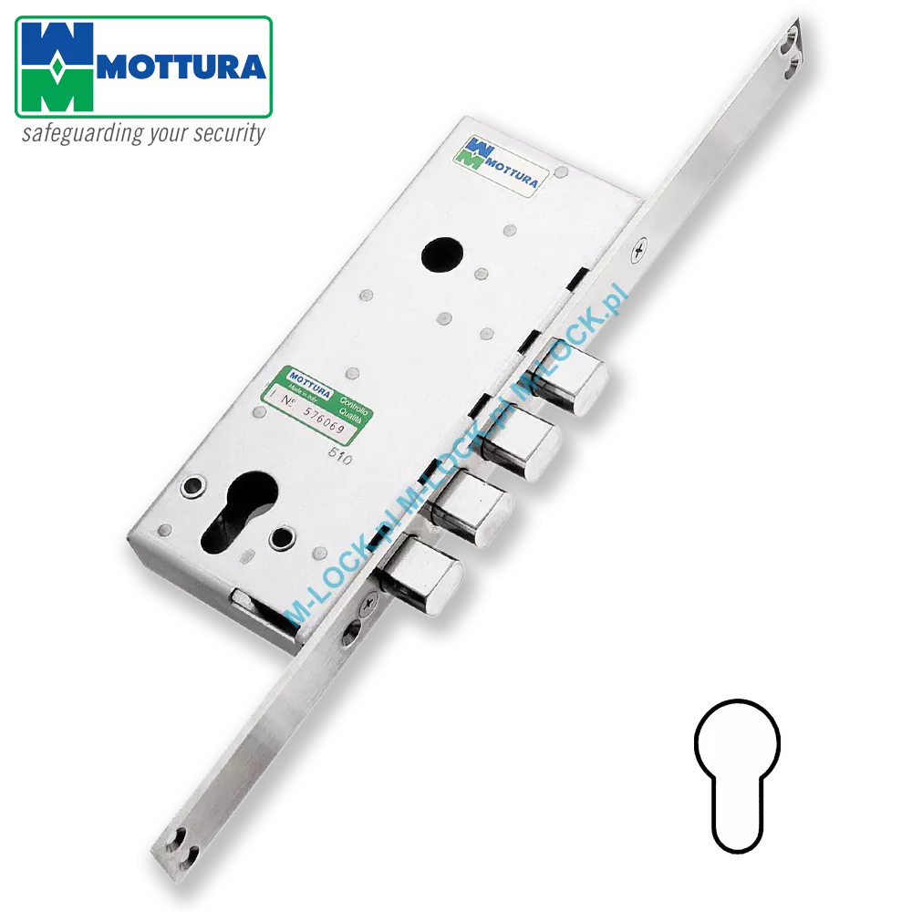 MOTTURA 85.110 zamek jednopunktowy na wkładkę