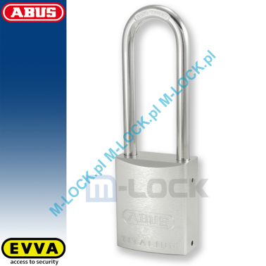 ABUS-86TI-45/HB80 TITALIUM / kłódka z wkładką EVVA AKURA 44, domówienie kłódki do kodu (do karty)