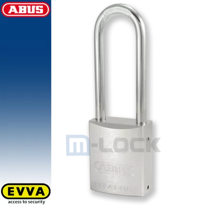ABUS-86TI-45/HB80 TITALIUM / kłódka z wkładką EVVA AKURA 44, domówienie kłódki do kodu (do karty)