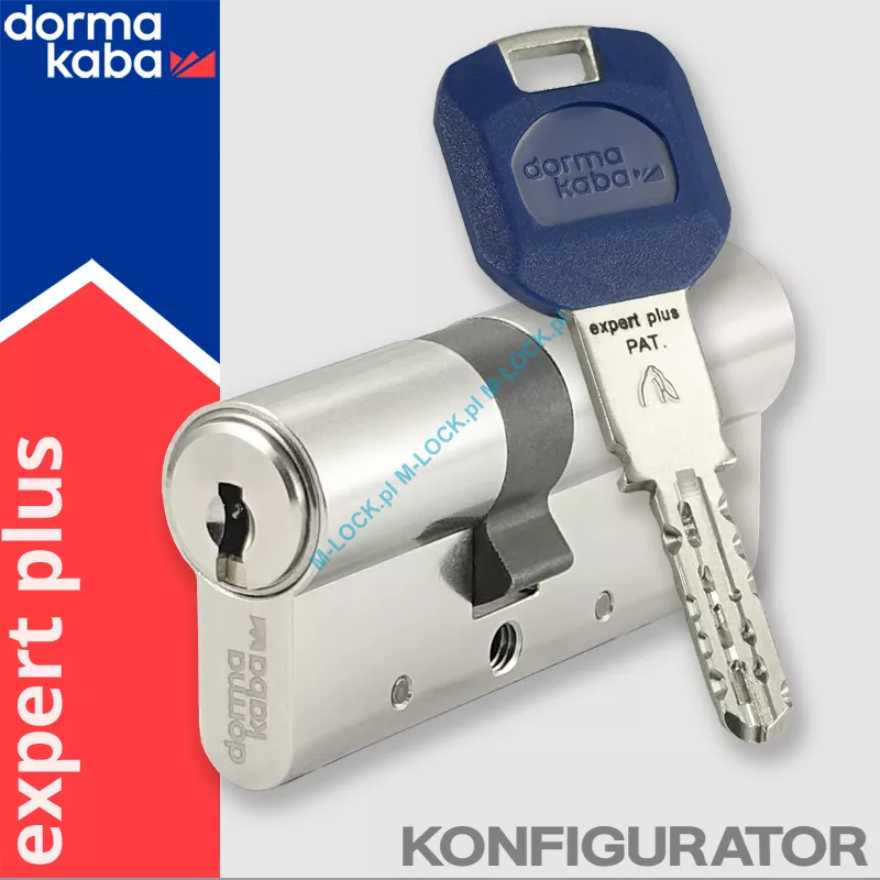 DormaKaba EXPERT PLUS, wkładka patentowa (konfigurator)