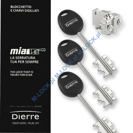 MIA M118-3 design, wkładka do drzwi DIERRE (3 klucze 111 mm)